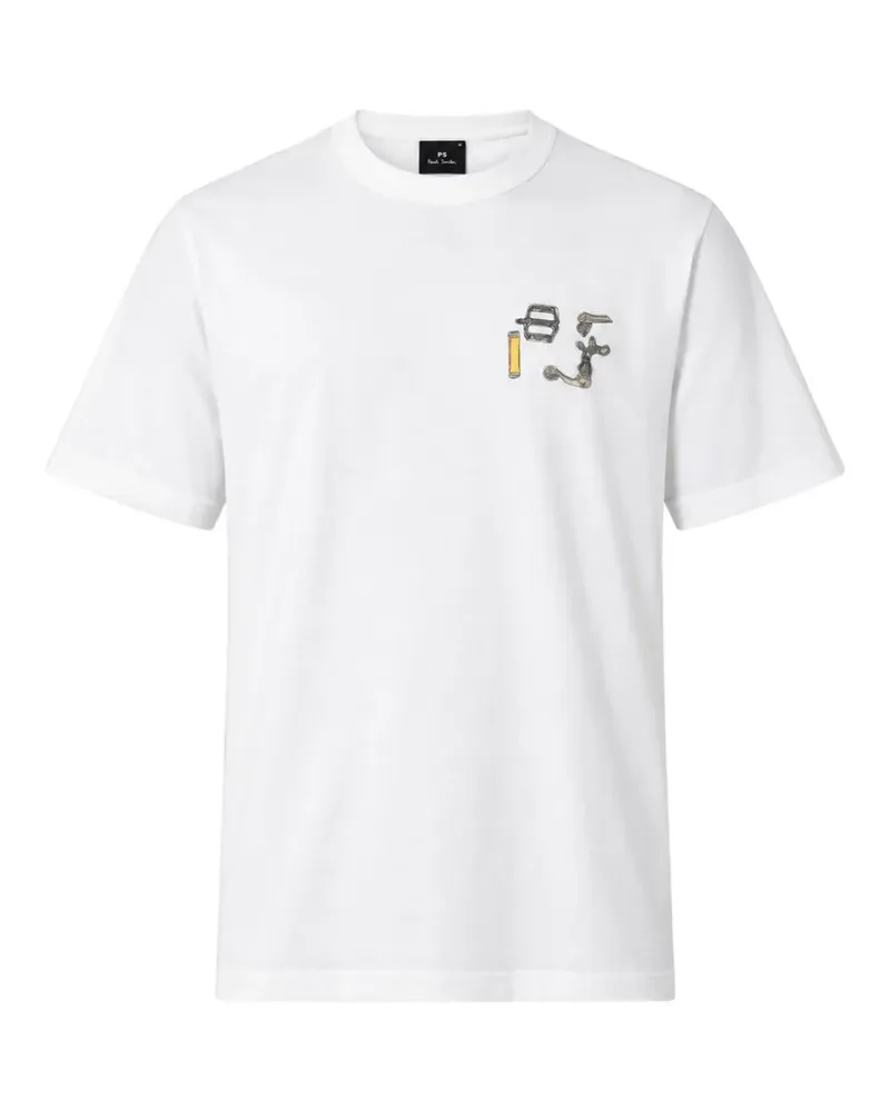 Paul Smith Bicycle Parts cotton T-shirt - Weiß Weiß