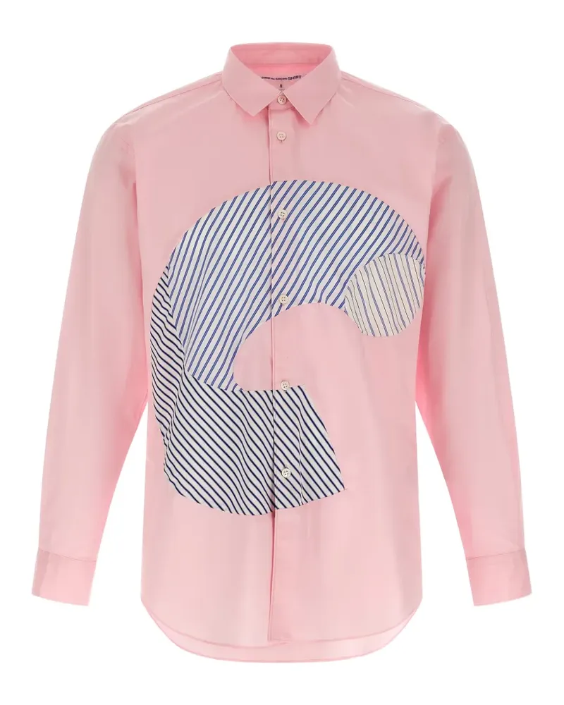 Comme des Garçons contrasting inserts shirt - Rosa Rosa