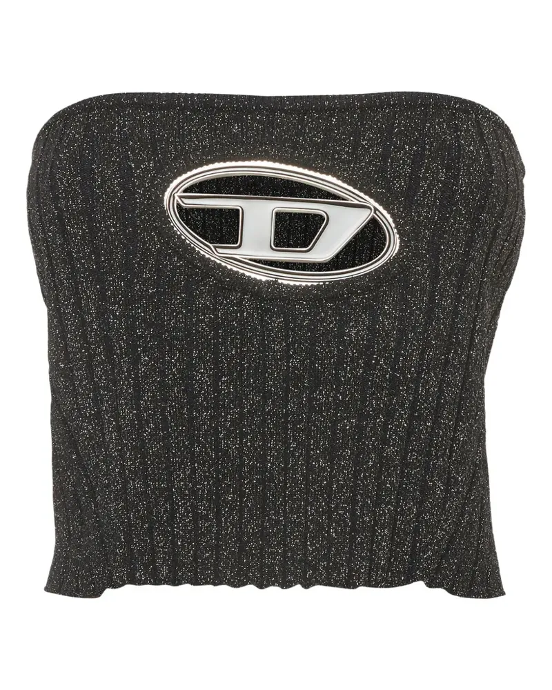 Diesel Oval D tube top - Schwarz Schwarz