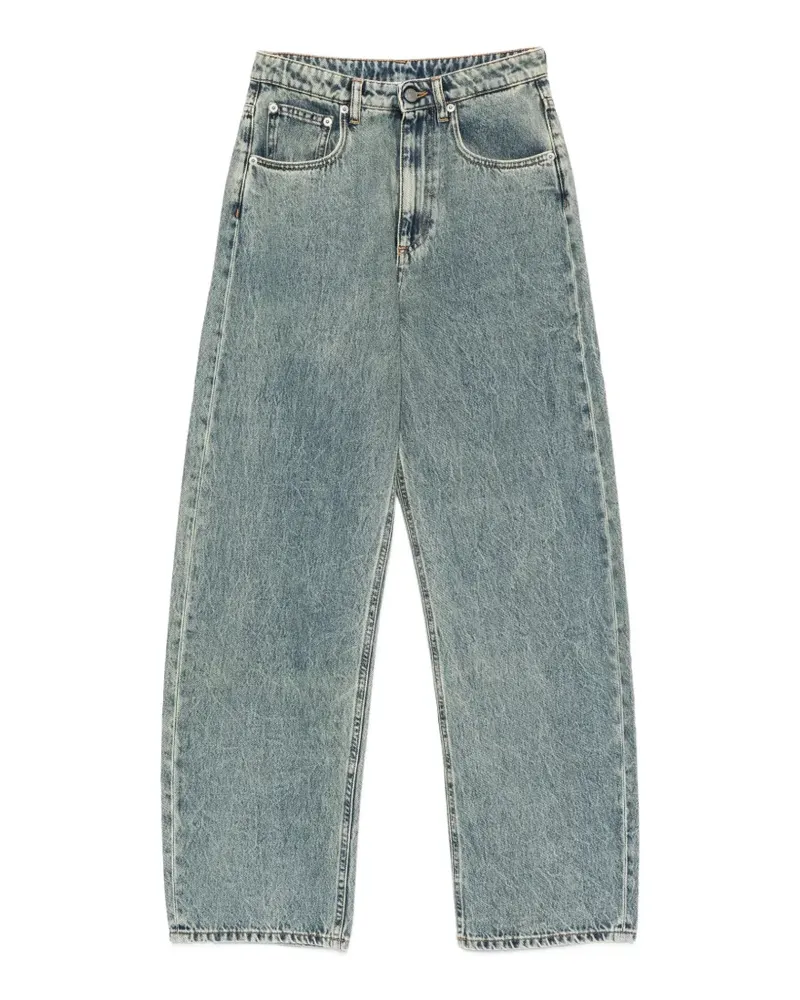 Erika Cavallini acid-wash jeans - Blau Blau