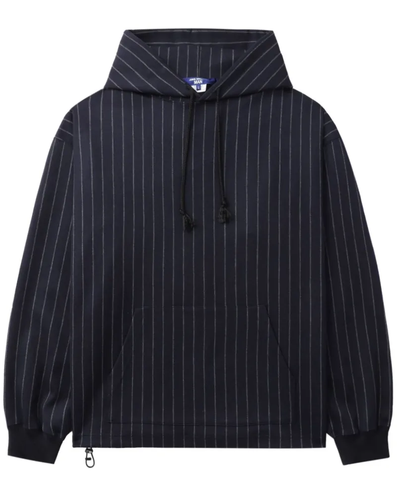 Junya Watanabe Gestreifter Hoodie - Blau Blau