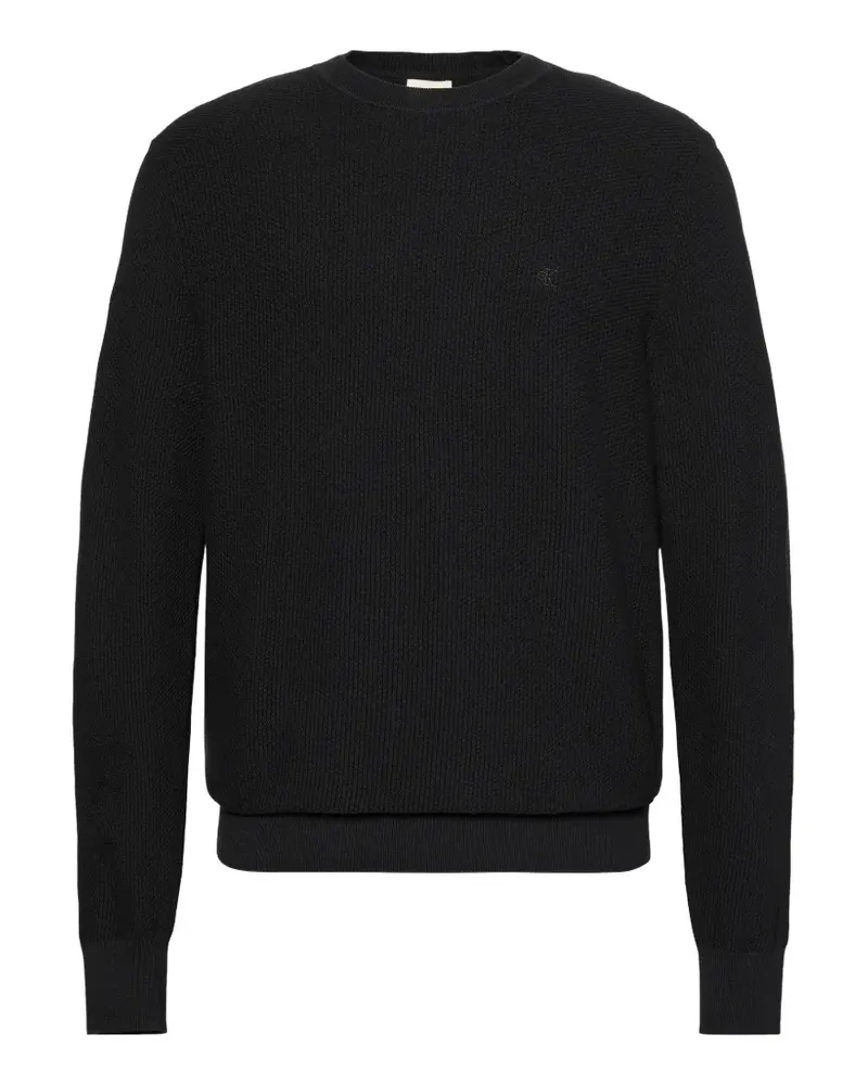 Calvin Klein textured-knit sweater - Schwarz Schwarz