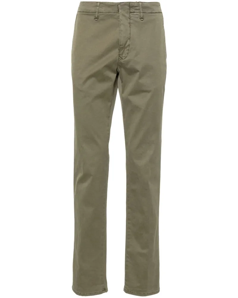 Incotex Halbhohe Straight-Leg-Hose - Grün Grün