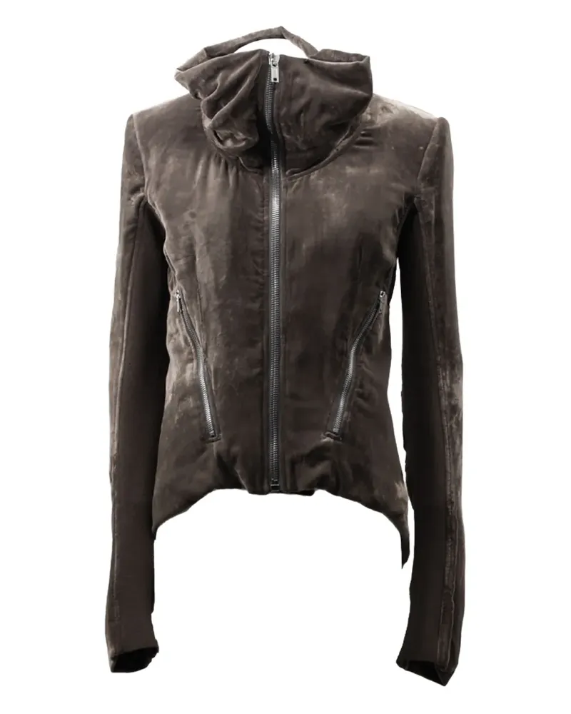 Rick Owens Jacke aus Samt mit Reißverschluss - Braun Braun