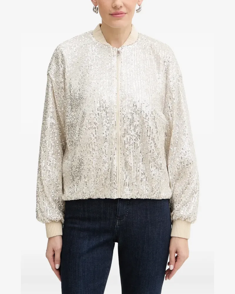 HUGO BOSS Jilloi sequinned jacket - Nude Nude