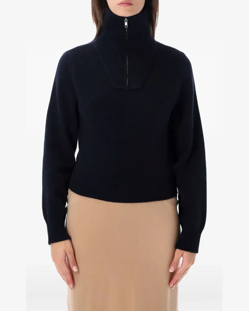 Maison Margiela Cropped-Oberteil mit Reißverschluss - Blau Blau