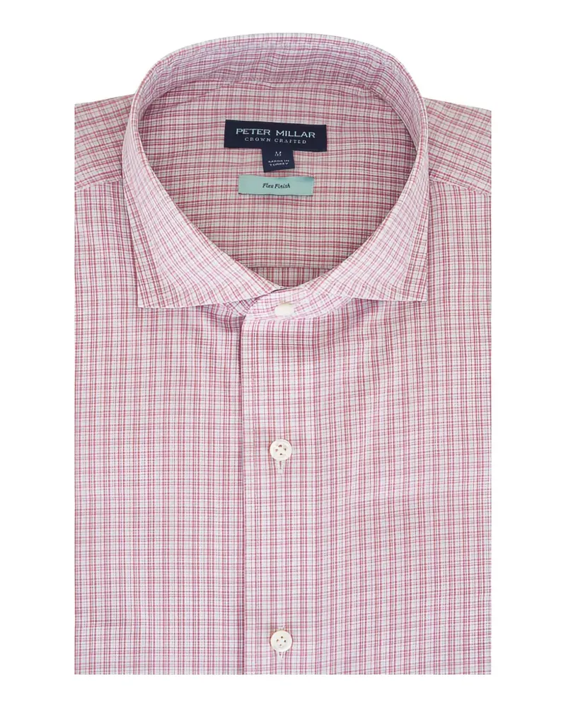 Peter Millar Kariertes Hemd - Rosa Rosa
