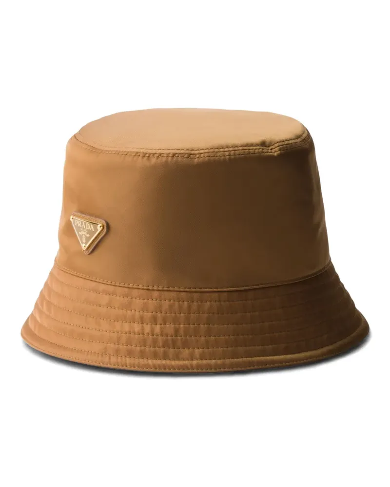 Prada Fischerhut aus Re-Nylon - Braun Braun