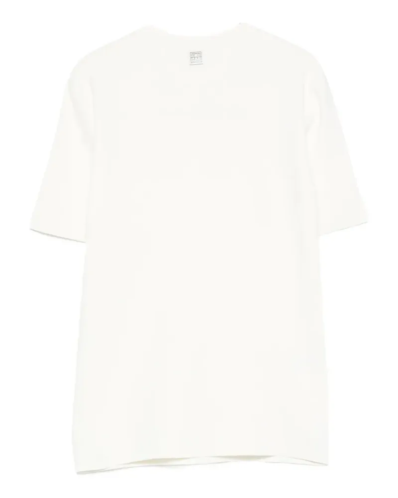 Totême Strickoberteil mit Rundhalsausschnitt - Weiß Weiß