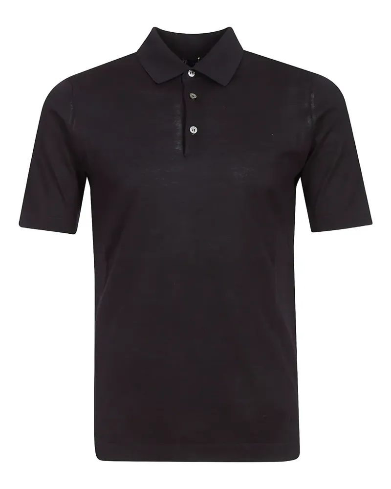 Alpha Industries three-button cotton polo shirt - Blau Blau