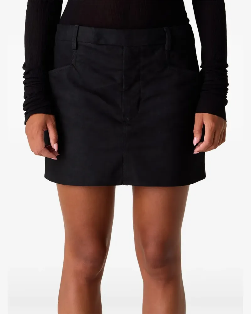 Rick Owens Firbanks Lederrock - Schwarz Schwarz