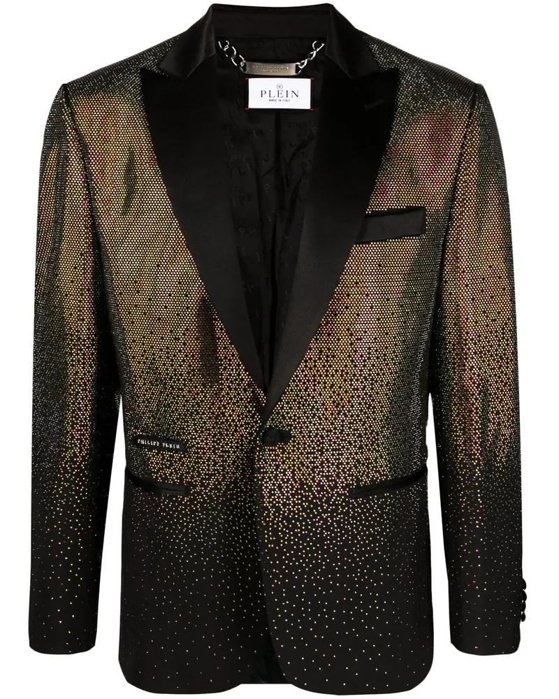 Philipp Plein Lord Sakko mit Strass - Schwarz Schwarz