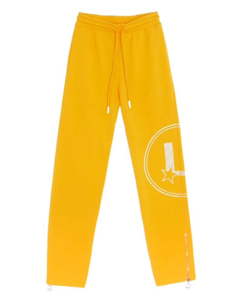 LOURDES New York Jogginghose mit Strass - Gelb Gelb