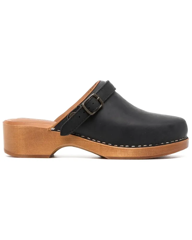 RE/DONE Clogs mit Plateau - Schwarz Schwarz