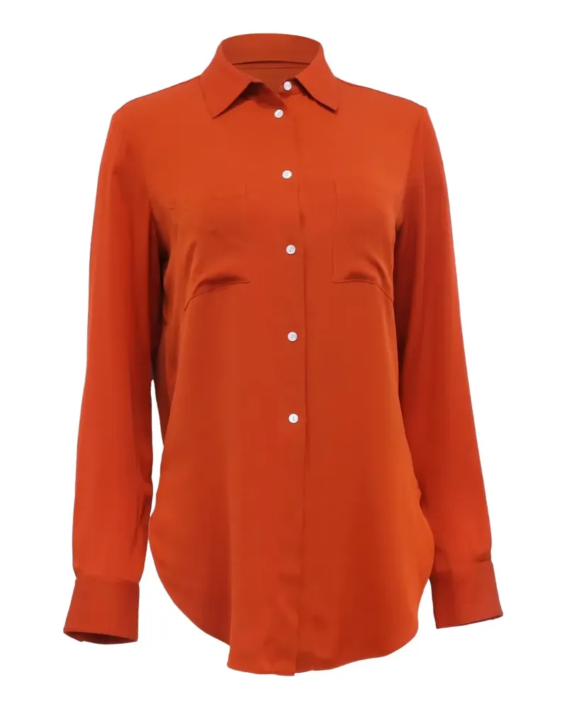 Theory button-down long-sleeve shirt - Orange Orange