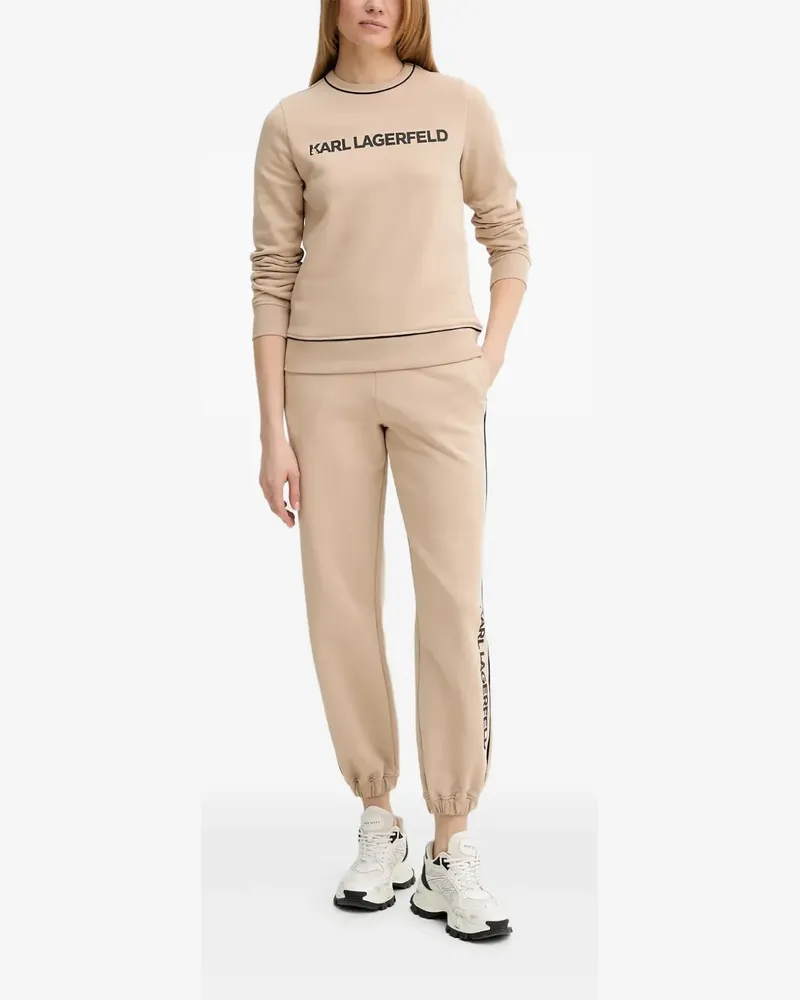 Karl Lagerfeld Sweatshirt mit Logo-Print - Nude Nude