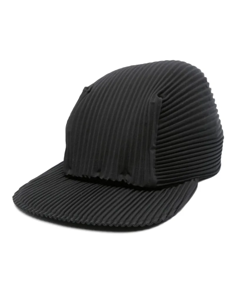 Issey Miyake Baseballkappe mit plissiertem Effekt - Schwarz Schwarz