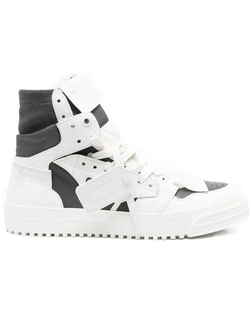 OFF-WHITE High-Top-Sneakers aus Leder - Weiß Weiß