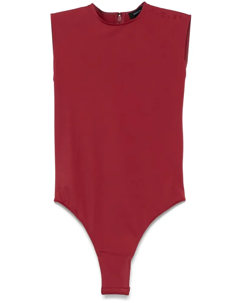 Thierry Mugler Body mit Logo-Prägung - Rot Rot