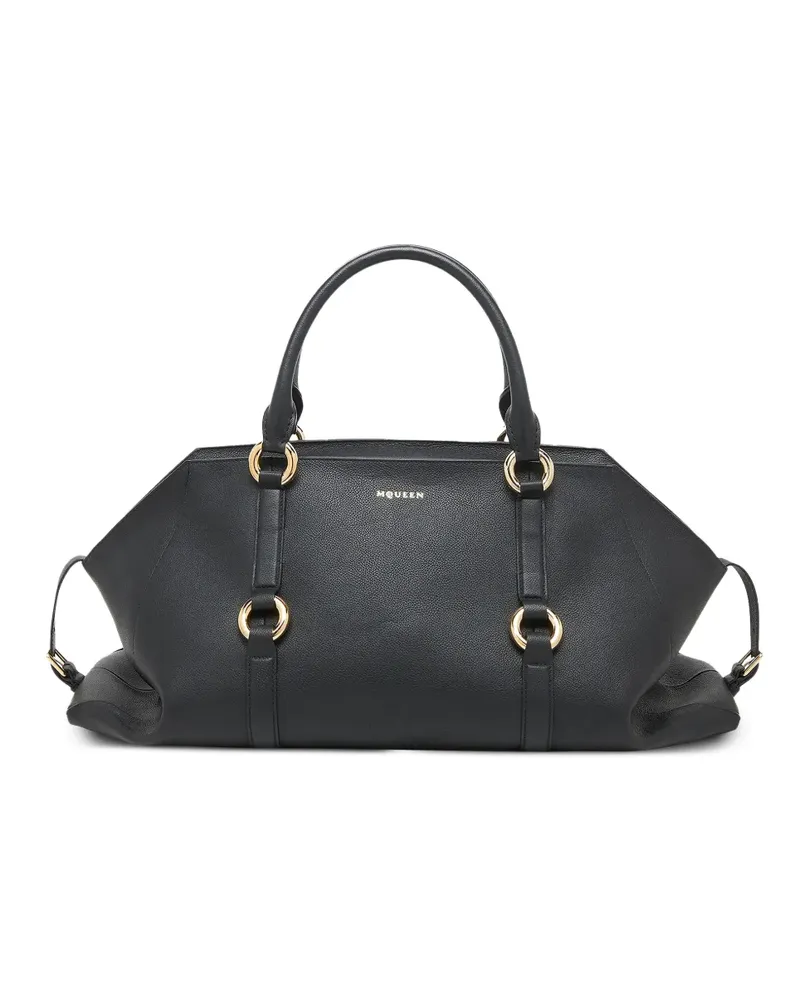 Alexander McQueen Maxi Tasche aus Leder - Schwarz Schwarz