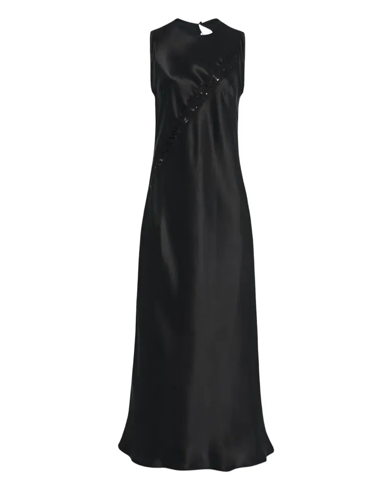 Rosetta Getty Kleid mit Spitzeneinsätzen - Schwarz Schwarz