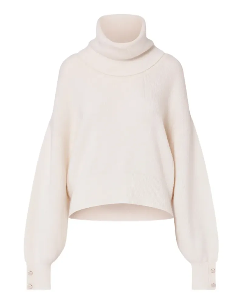 Liu Jo Rollkragenpullover aus reiner Wolle - Weiß Weiß