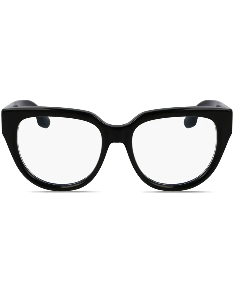 Victoria Beckham Brille mit rundem Gestell - Schwarz Schwarz