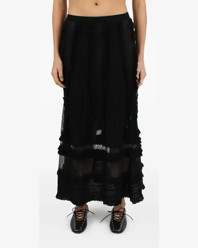 Ulla Johnson Vivian ruffled skirt - Schwarz Schwarz