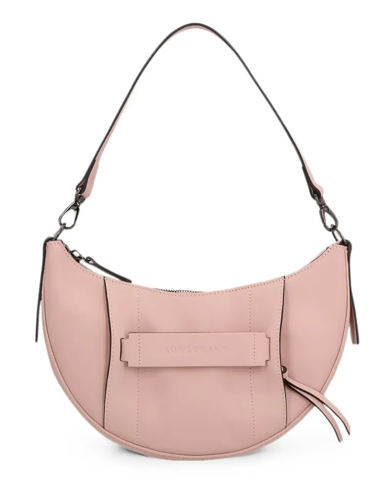 Longchamp S 3D leather tote bag - Rosa Rosa