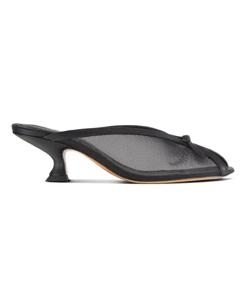 YUZEFI Althea mesh mules - Schwarz Schwarz