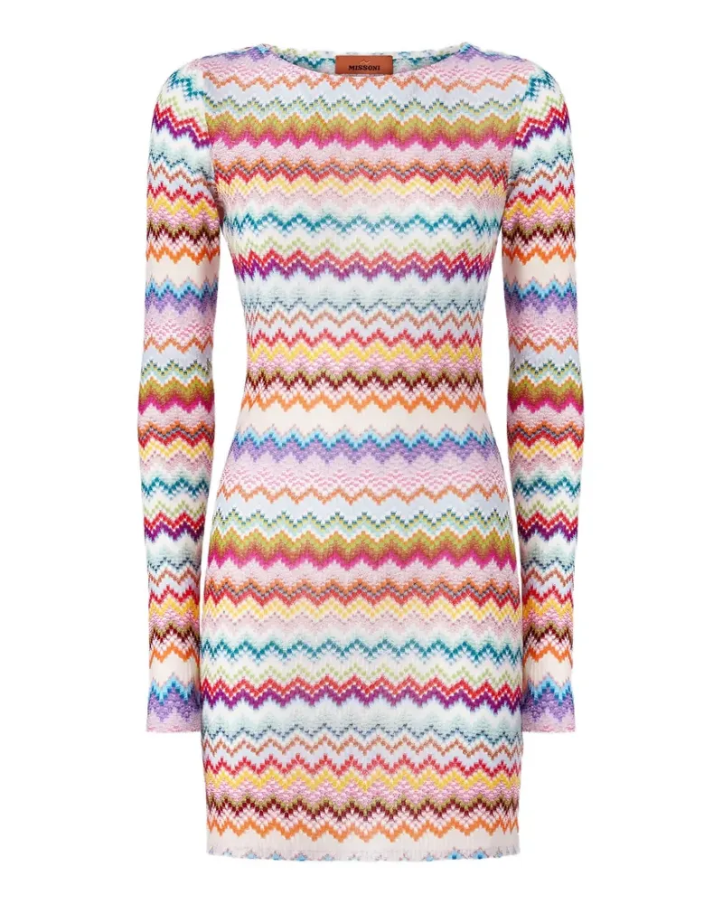 Missoni zig-zag beach dress - Weiß Weiß