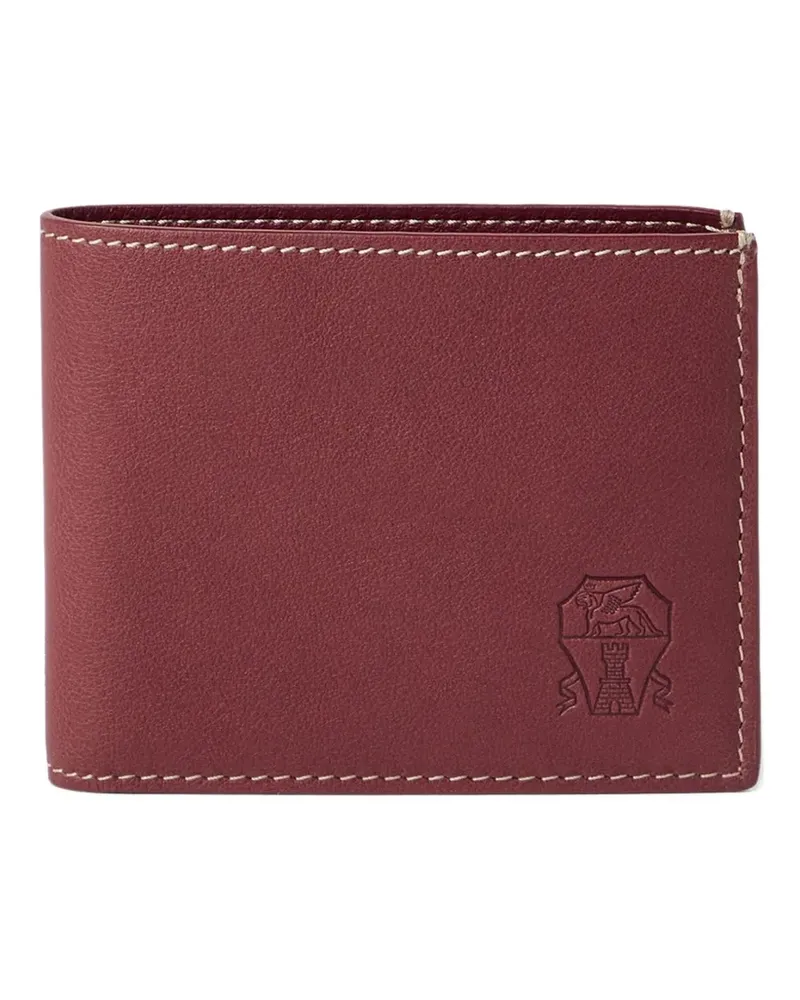Brunello Cucinelli Portemonnaie mit Logo-Prägung - Rot Rot