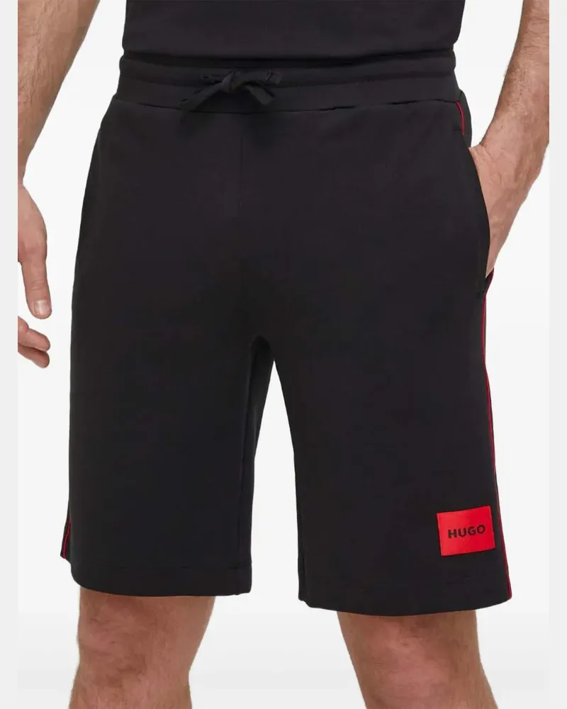 HUGO BOSS Joggingshorts mit Kordelzug - Schwarz Schwarz