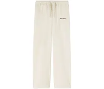 Jogginghose mit Logo-Stickerei - Nude