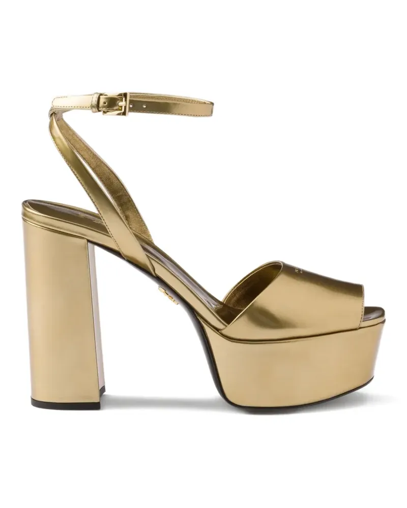 Prada metallic platform sandals - Gold Gold
