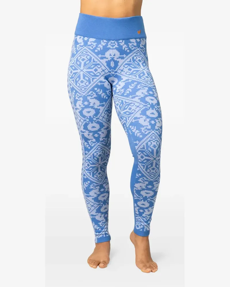 Kari Traa Saga fair isle-patterned base-layer leggings - Blau Blau