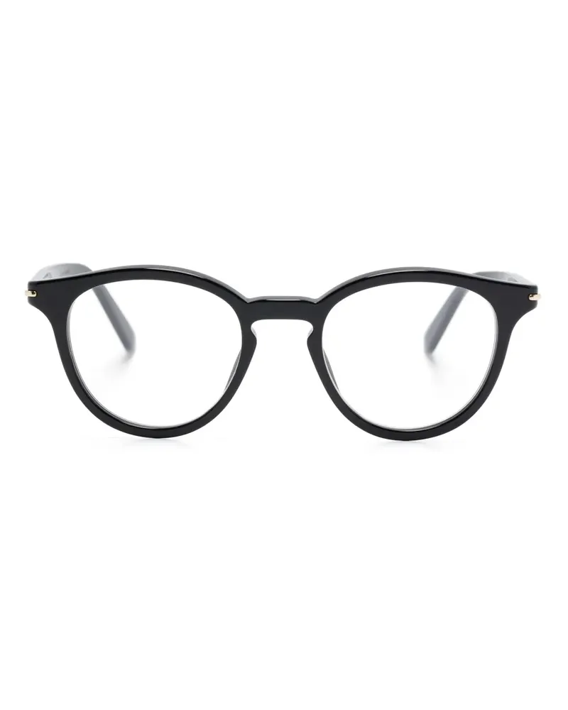 Gucci Brille mit rundem Gestell - Schwarz Schwarz