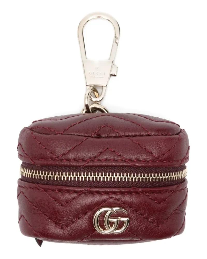 Gucci Gesteppter GG Schlüsselanhänger - Rot Rot