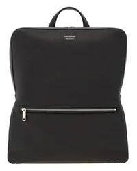 Ferragamo Rucksack aus strukturiertem Leder Schwarz