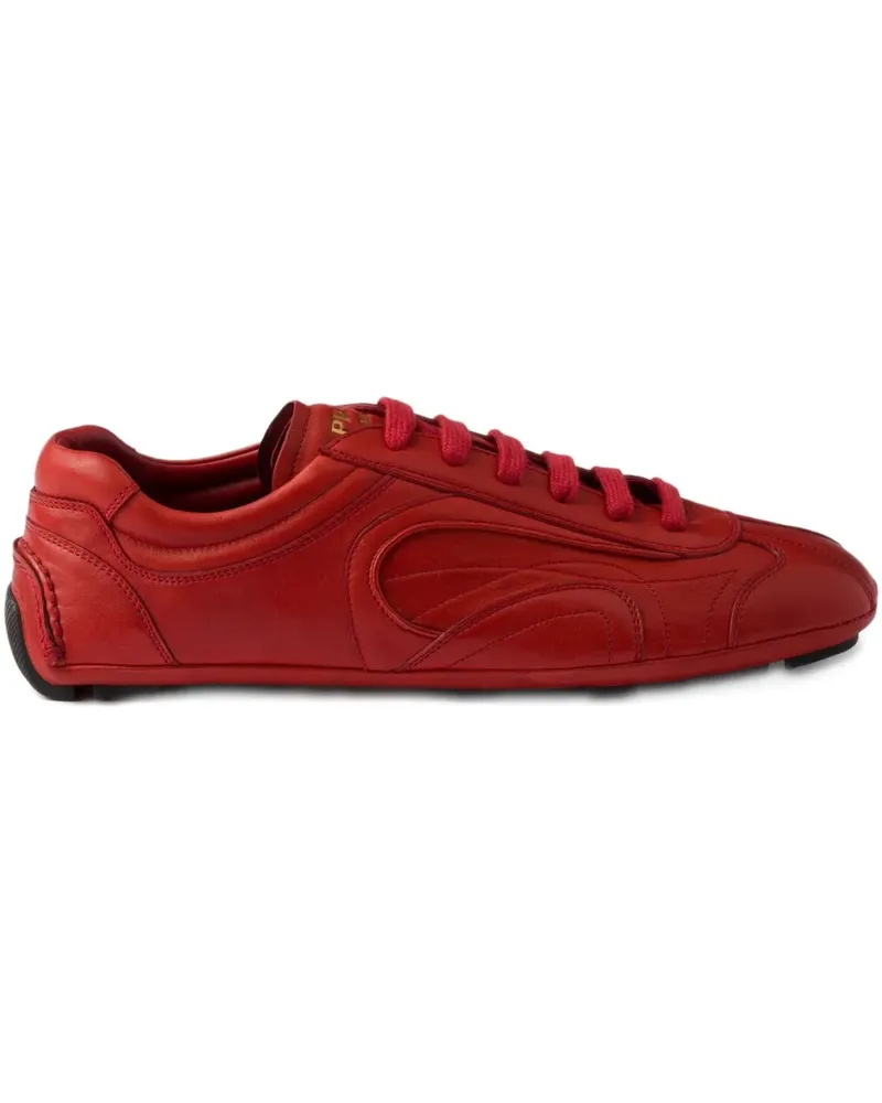 Prada Antiqued Sneakers aus Nappaleder - Braun Braun