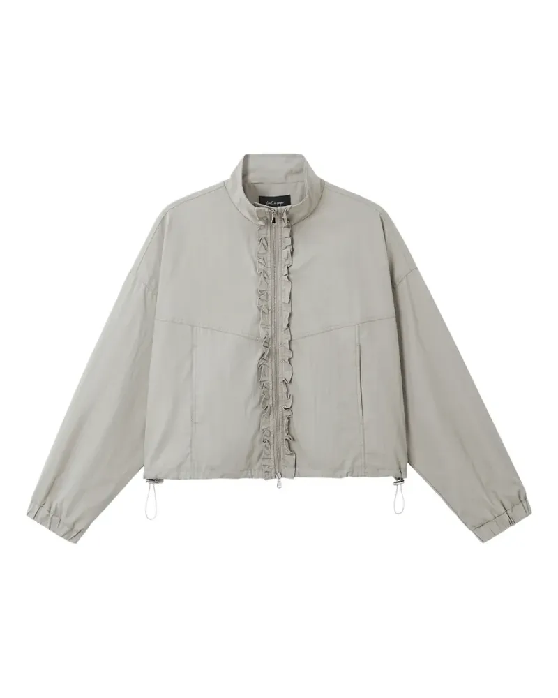 Tout a Coup Bomberjacke mit Rüschenbesatz - Grau Grau