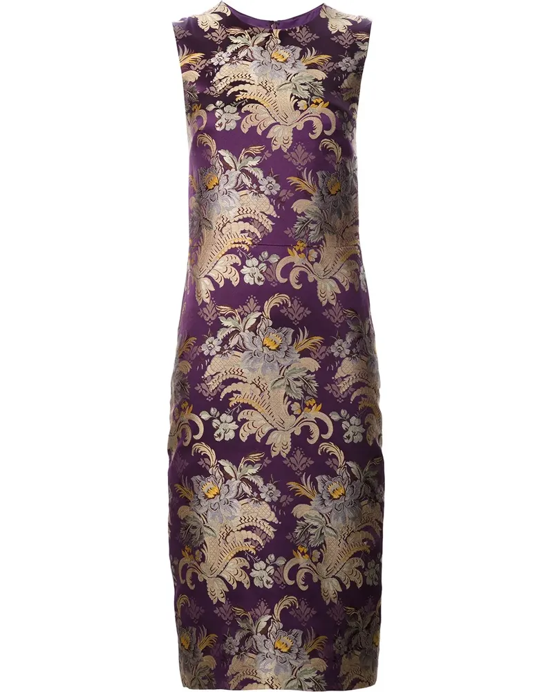Ralph Lauren Seidenkleid mit Blumen-Print - Rosa Rosa
