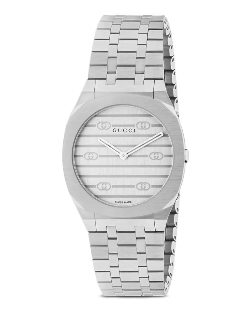 Gucci 25H 30mm Silber