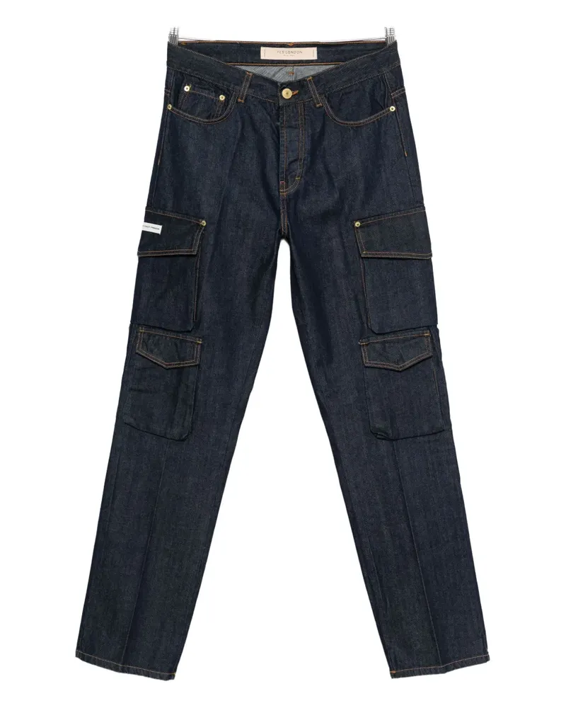Yes London cargo-pocket jeans - Blau Blau