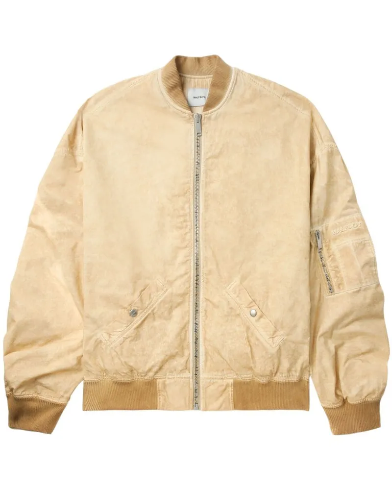 HALFBOY Klassische Bomberjacke Nude