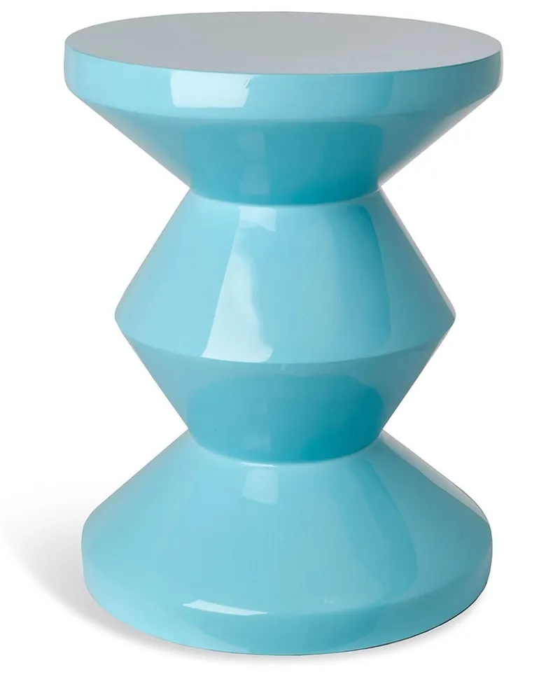 POLSPOTTEN Zig Zag Hocker Blau