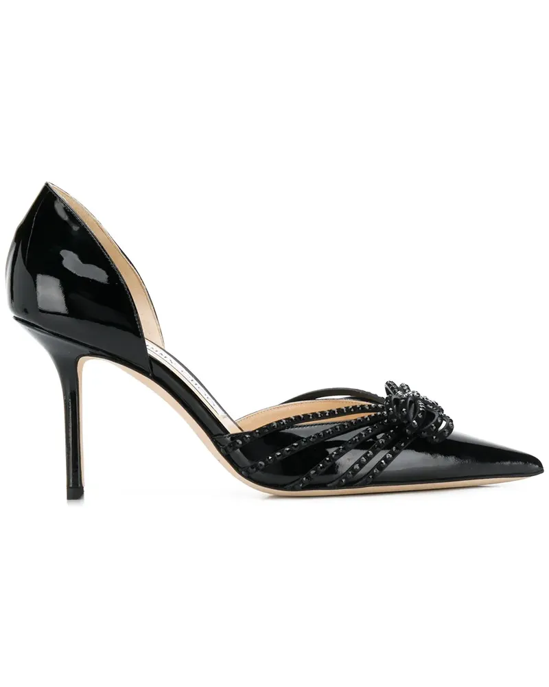 Jimmy Choo Kaitence' Pumps mit Schleife, 85mm - Schwarz Schwarz