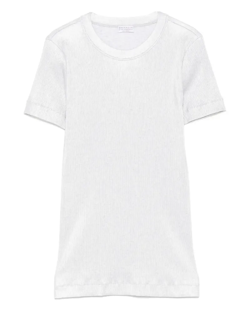 Brunello Cucinelli T-Shirt mit rundem Ausschnitt - Grau Grau