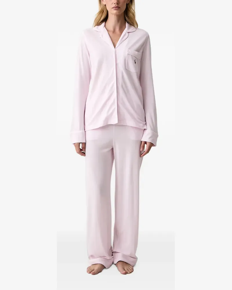 Ralph Lauren logo-embroidered pajama set - Rosa Rosa