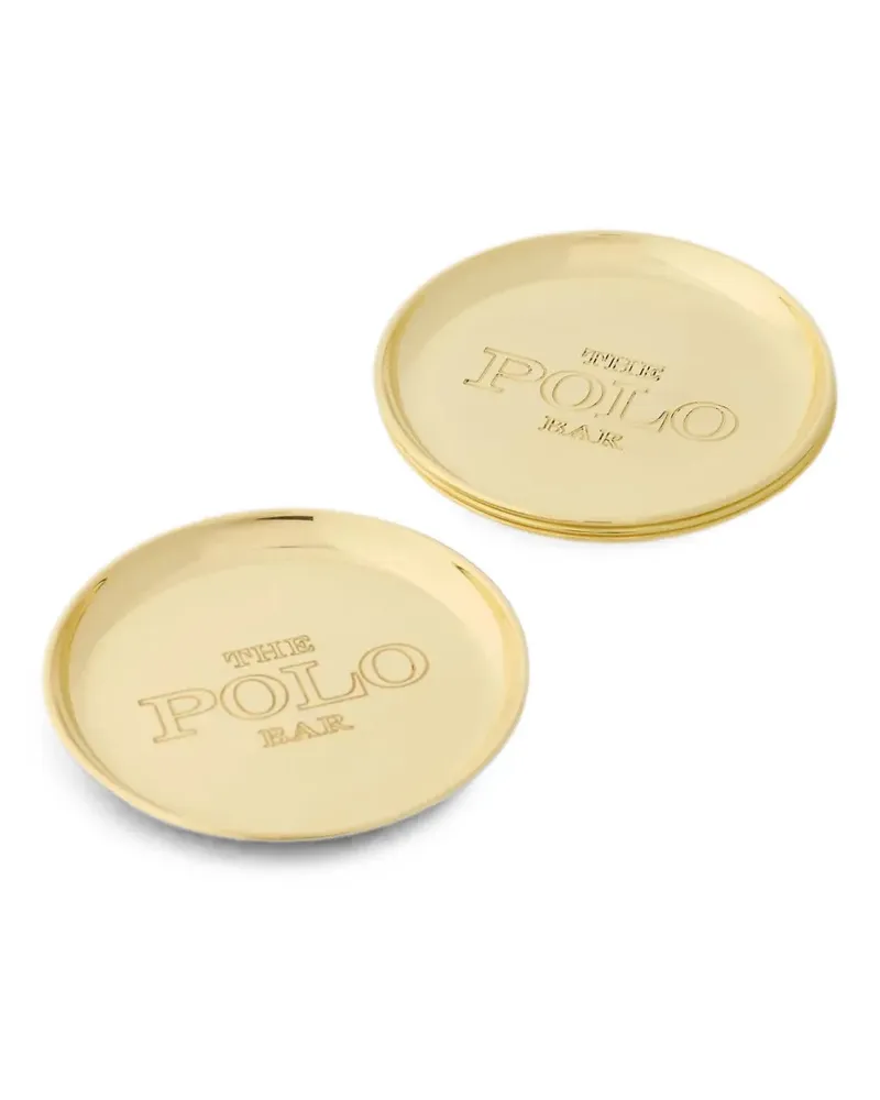 Ralph Lauren Home Polo Bar Untersetzer mit Gravur (2er-Set) - Gold Gold
